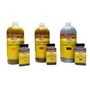 Fiebing's Institutional Leather Dye - LeatherColors - Black, Brown, Tan - 4 oz, 1 Quart