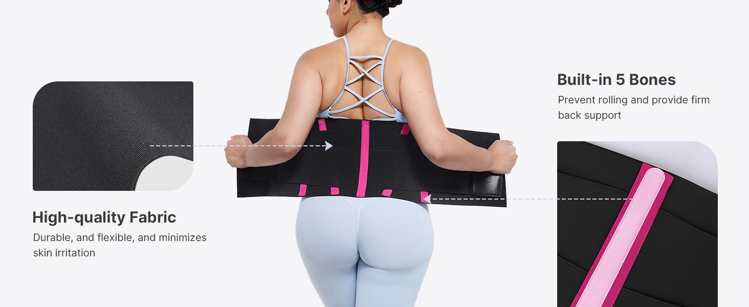 Shapellx NeoSweat Triple Constricting power Latex Waist Trainer Segmented Workout Shapewear Belts Creator