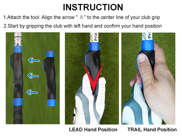 Arttodo Golf Grip Trainer, Fix Swing Grip, Golf Grip Training Aids, Fix Hand Position & Grasp, Master Correct Grip Posture, Golf Gifts