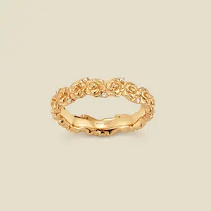 June CZ Birth Flower Eternity Ring