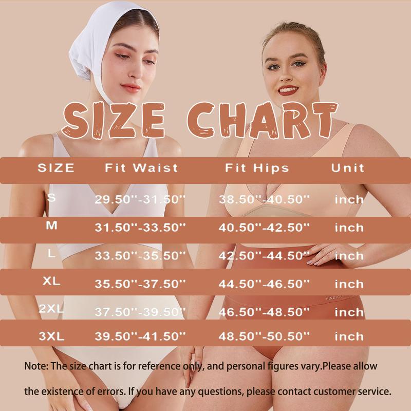 FINETOO Underwear for Women High Waisted Spandex Minimlist  Panties Nylon Comfort Seamless Smooth Bridal Lingerie 4PCS  S-XXXL Elastic