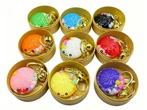 Fixed Style Rich Color Glitter Bun Bell Pendant Toy