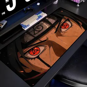 Narut0 Uchiha Sharingan Red Eye Mouse Pad Anime Desk Mat Mousepad Trading Card Game Mat