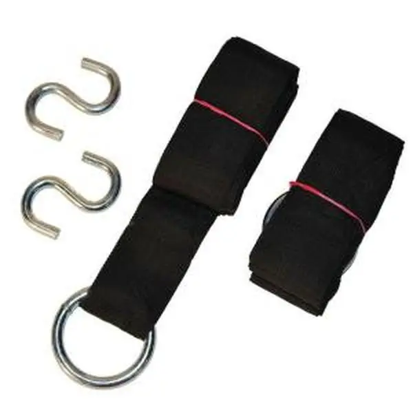 Algoma Hammock Tree Hanging Straps - Set of 2, Heavy Duty 10-ft Nylon Straps with Plated Hooks for Camping & Hiking, 10 Feet