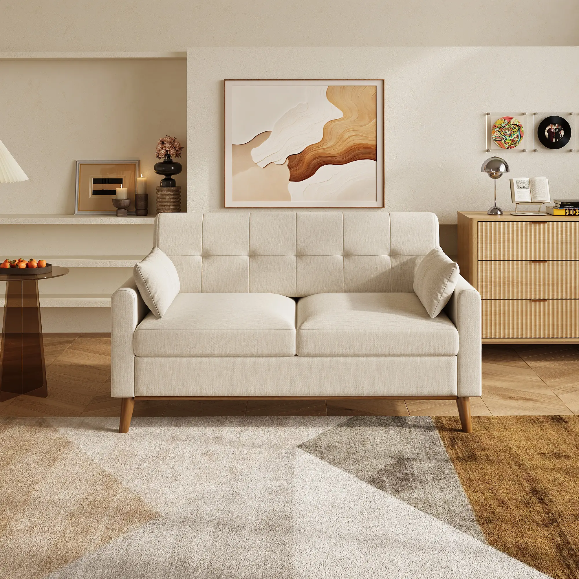 Beige(31"D x 62"W x 33"H)