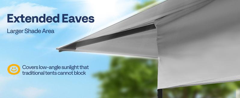 VIVOHOME 13 x 13 FT Pop Up Canopy Tent One Push Setup Outdoor Portable Shelter Tent Heavy Duty with Wheel Carry Bag and 4 Sandbags, 169 Square Feet of Shade