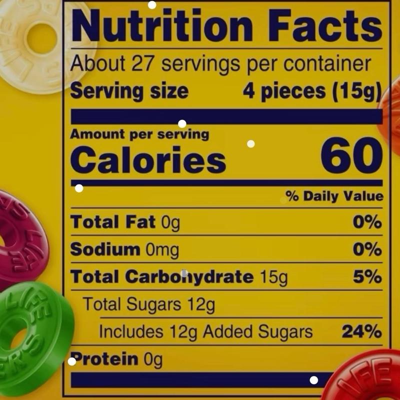 Hard Candy Fruit Variety Sharing Size 14.5 oz 108 Ct Individually Wrapped Artificially Flavored