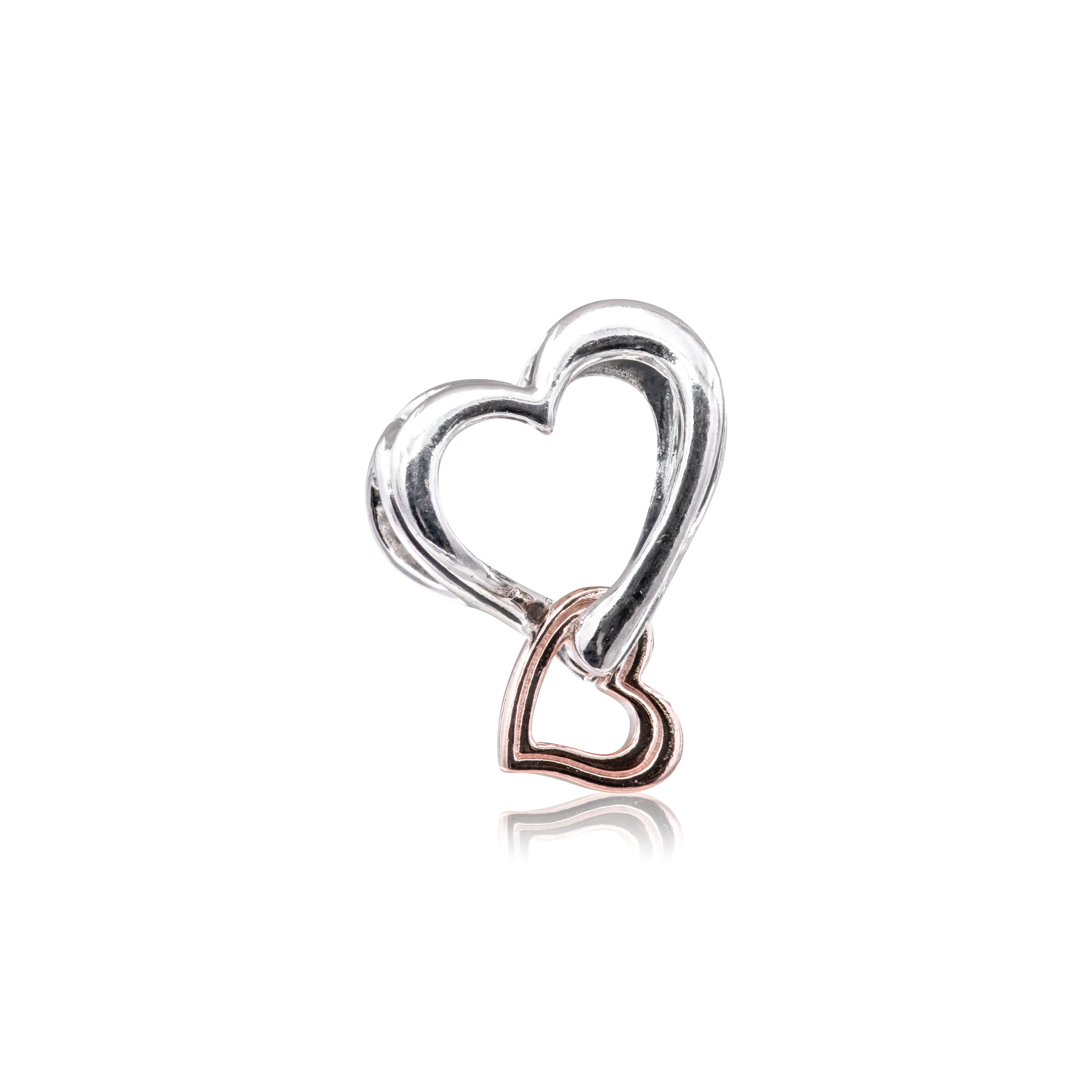 Pandora Two-tone Openwork Infinity Heart Charm 782642C00
