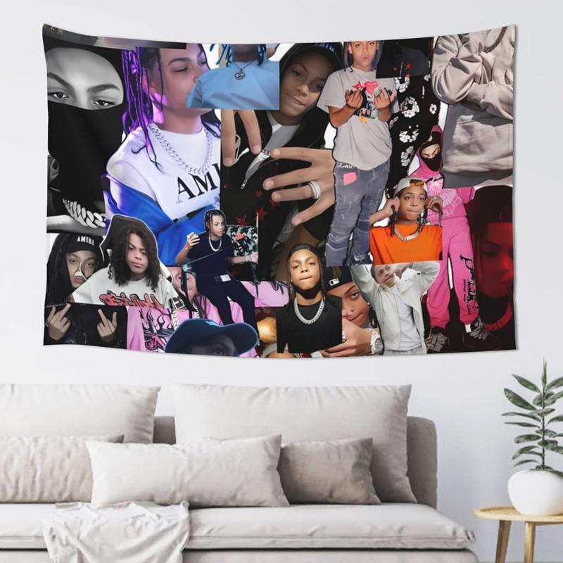 Dd Hip Hop Osama Wall Hanging Flag Tapestry, for Party Bedroom Living Room Home and Outdoor Garden Patio & University Dorm Decor Gift