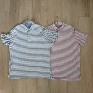 Johnnie-O Polo Shirts Lot of 2 XXL Striped Performance Golf Surf Style Top Men’s