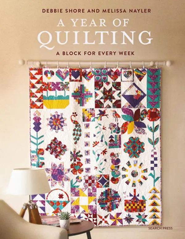 A Year of Quilting: 1 Block for Every Week - Search Press, Debbie Shore, English Paperback Book, English Book
