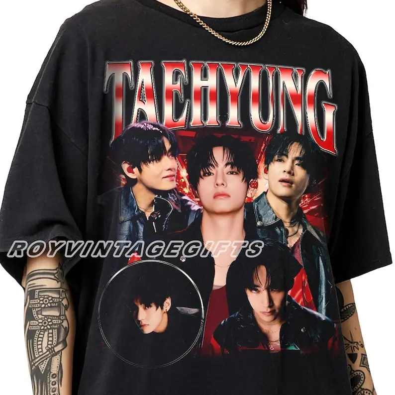 Comfort Colors Bootleg Taehyung Shirt for Unisex Men and Women – K Pop Fan Apparel