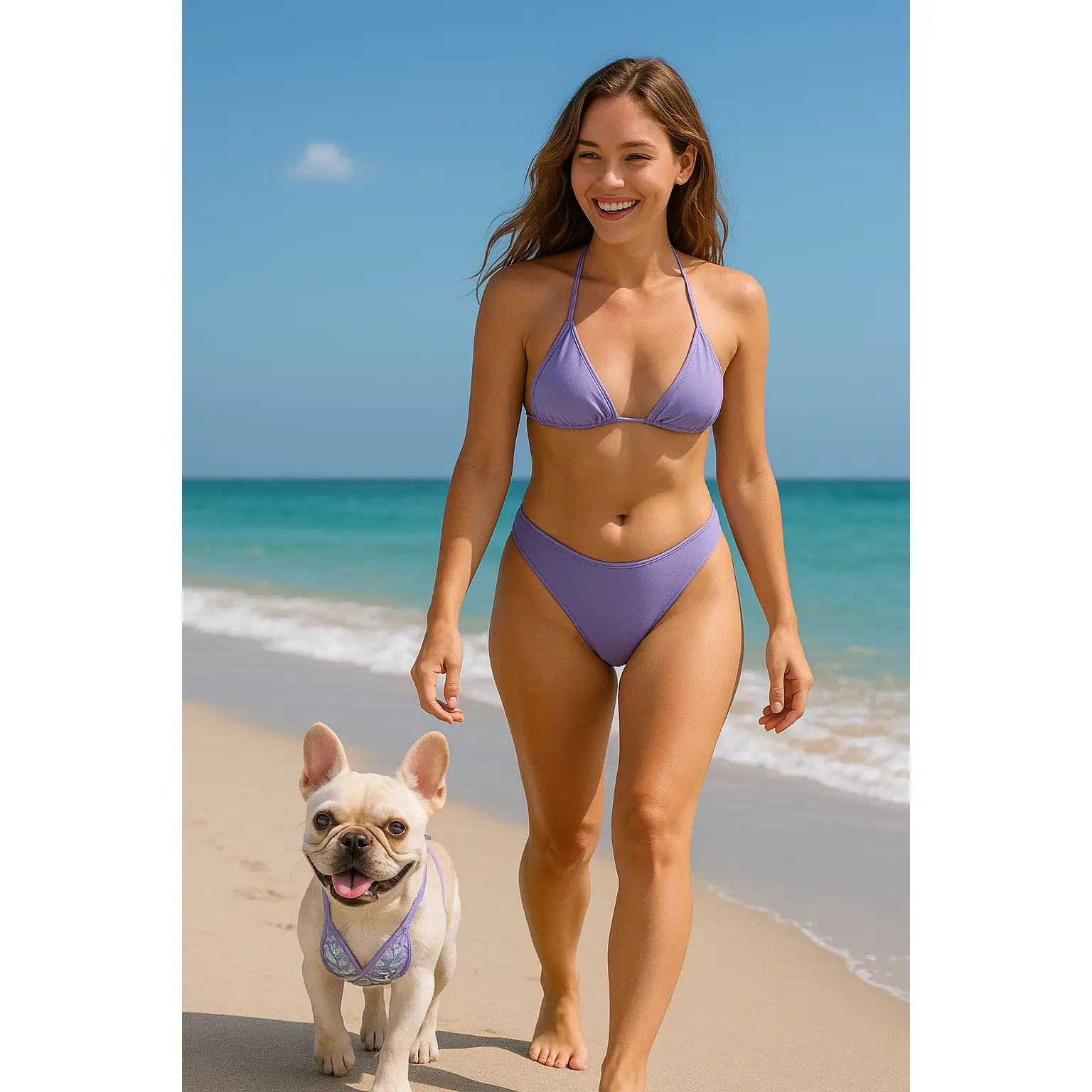 Teddy Pet Beach Bikini Set – Summer Dog Swimsuit for Small Pets