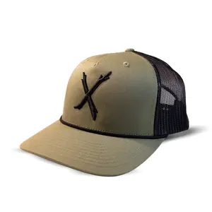 X Black Rope Trucker Hat