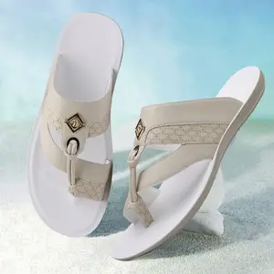 Men's Casual Flip-Flops Thick-Soled Multifunctional Sandals Lightweight Slippers for Outdoor Travel Comfortable and Durable