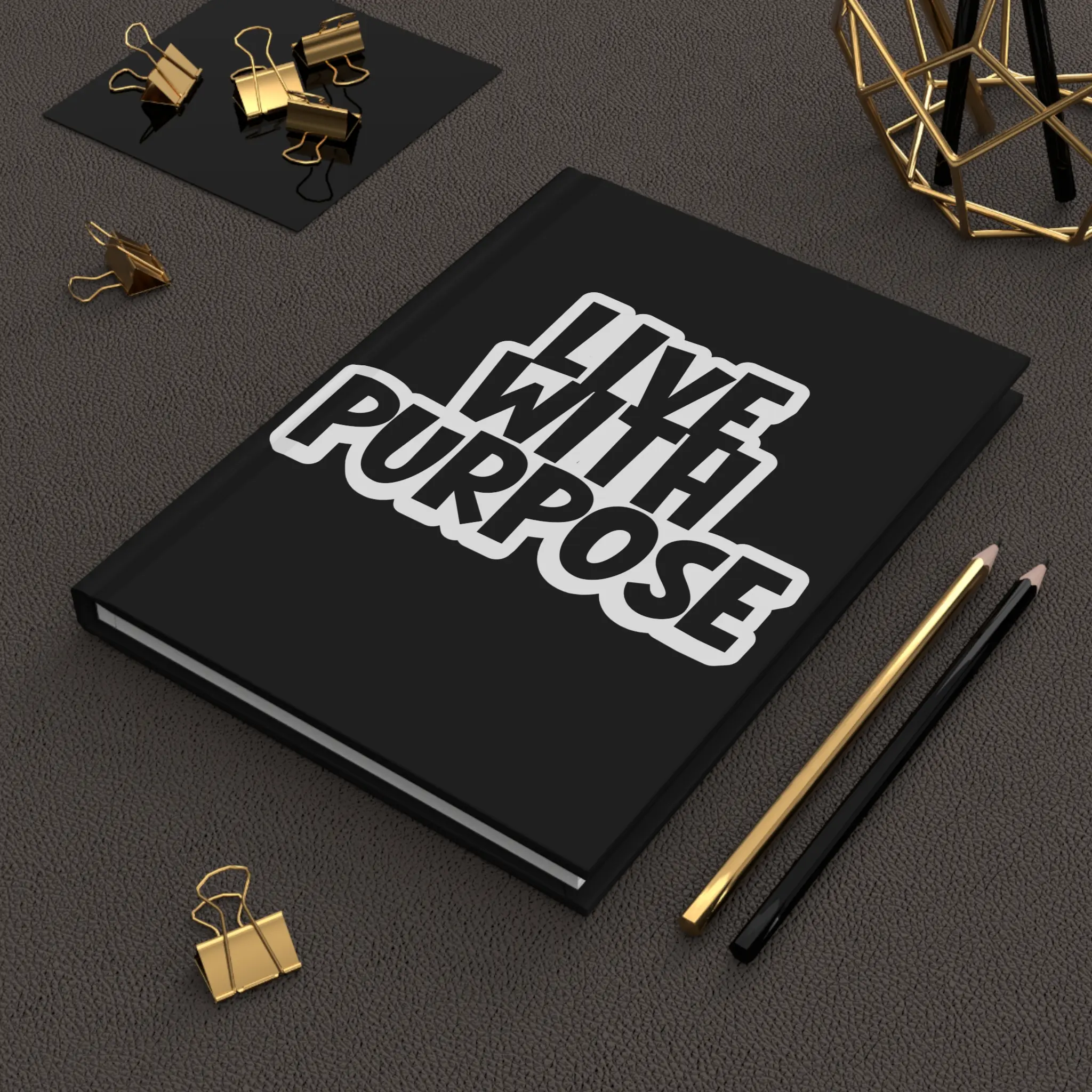 LIVE WITH PURPOSE Blank Journal for Writing and Sketching - Hardcover Matte Journal, Notebook, Diary, Sketchbook, Scrapbook, 5x7 inches