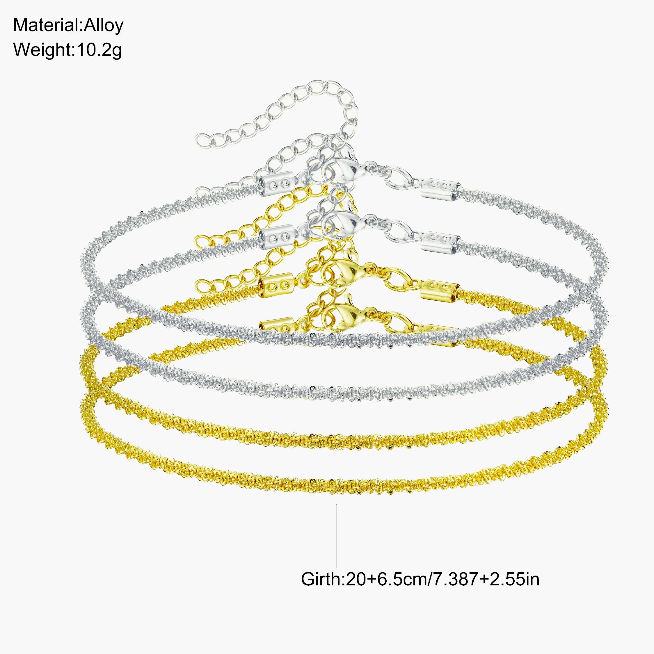 4pcs Dainty Layered Waterproof Anklet For Women Adjustable Womens Anklet Set Stackable Figaro Beaded Cuban Link Anklets Daily Clothing Decor For Beach Summer Trendy All-match & Exquisite Jewelry Gift For Outdoorfun