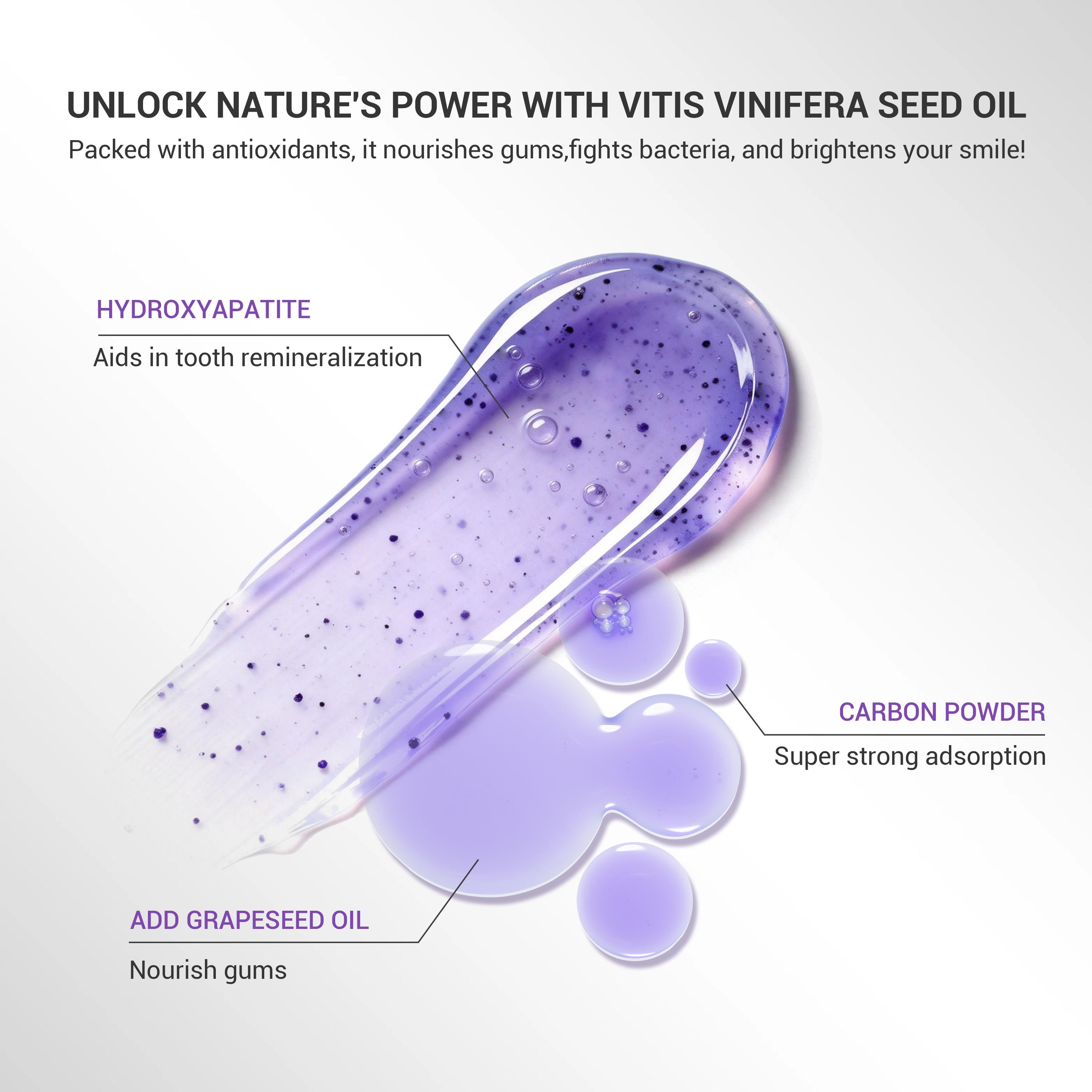 CEELIKE Grape Seed Toothpaste | Multi-Active Formula for a Fresh, Clean Brushing Experience and Daily Oral Care