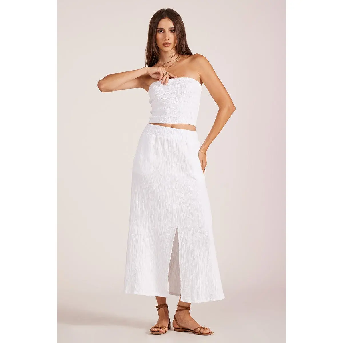 TEXTURED TUBE TOP