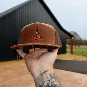 Waxed Leather Duck Foot Hat