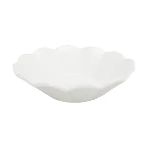 ERATO MOI Korean Ceramic Small Appetizer Plates - 13cm Round Dessert Dishes for Kitchen & Serving