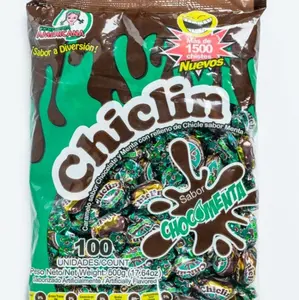 1 Bolsa Chiclin de Chocomenta  100und confites centro americanos