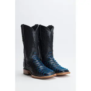 Ranchers Faux Jumbo Python - Black/Blue