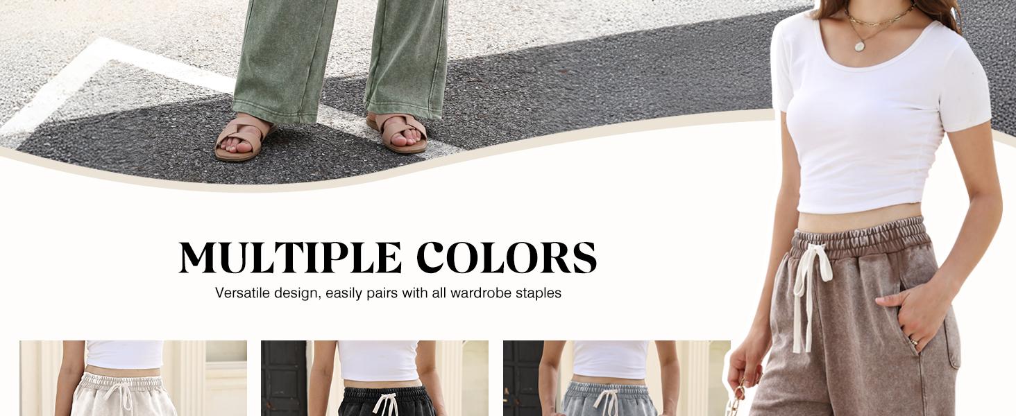 Women's Baggy Sweatpants Acid Wash Wide Leg Palazzo Pants Cotton Joggers Drawstring Pockets Casual Streetwear Yoga Workout Lounge Gift Loose Fit Trousers Women's Baggy Sweatpants Acid Wash Wide Leg Palazzo Pants Cotton Joggers Drawstring Pockets Casual Streetwear Yoga Workout Lounge Gift Loose Fit Trousers