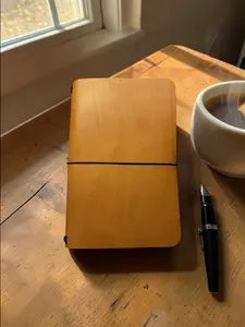 A5 Natural Italian Leather Journal for planners, sketch, diary notes