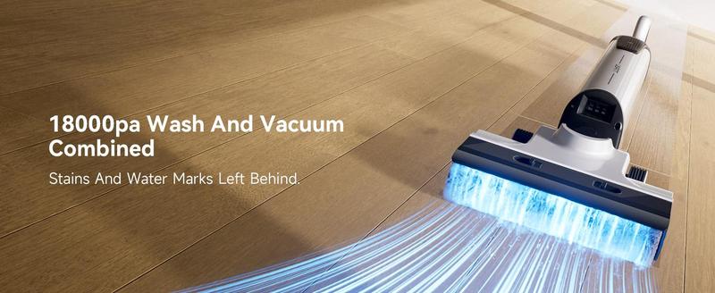 Uwant Wet Dry Vacuum Cleaner, Self Cleaning System,180°Lay-Flat Smart Cordless Vacuum Mop, 40 Minutes Long Runtime,Dual-Sided Edge Cleaning,18000pa Powerful Suction for Hard Floors Household Items