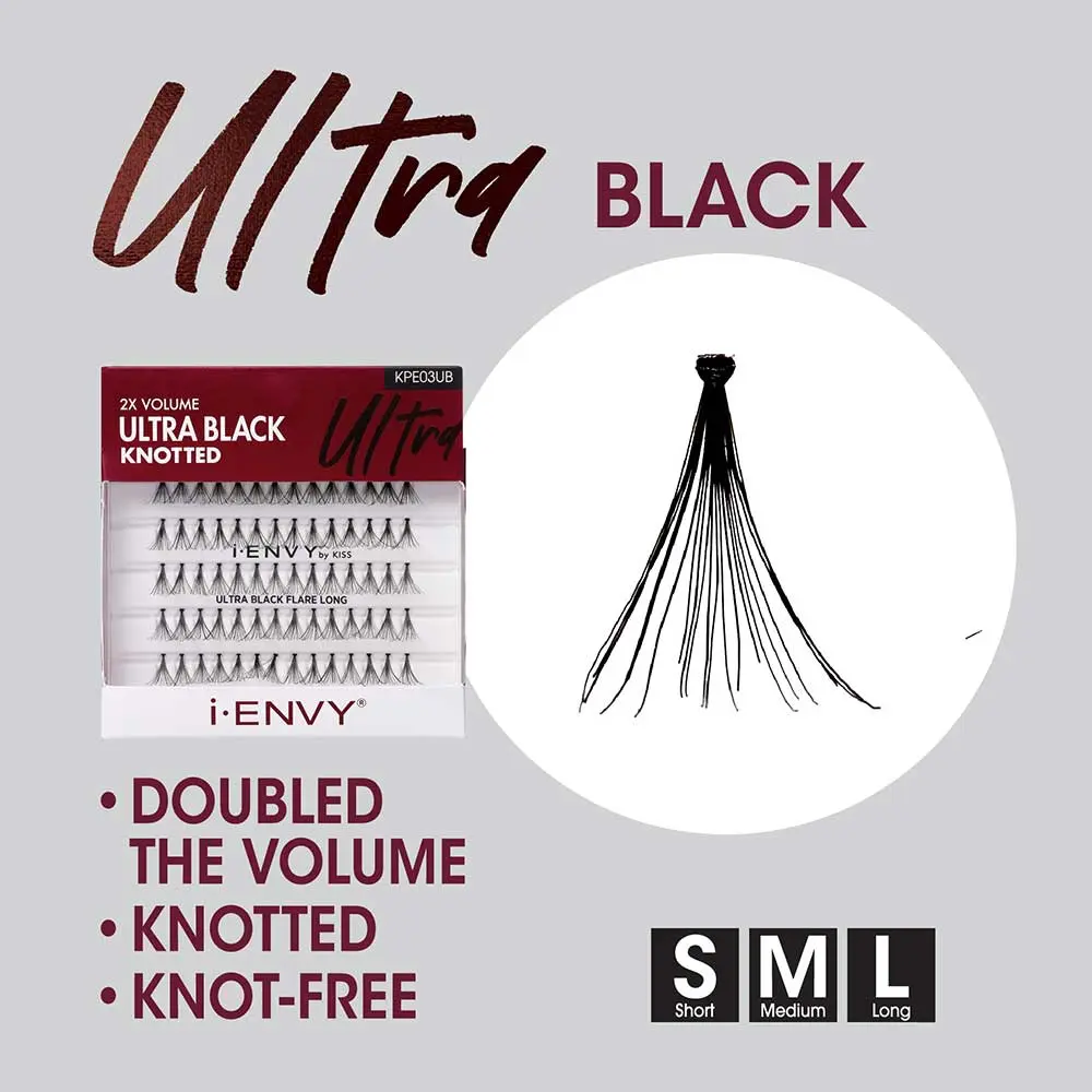 I-ENVY Ultra Black Knot Free Individual Lash (70pcs)