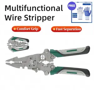 Wire Stripper Tool Multi function 18 in 1 Wire Cutter Crimper Adjustable AWG 6 16 Stripping Crimping Tool Comfortable Grip Refined Craftsmanship 190g
