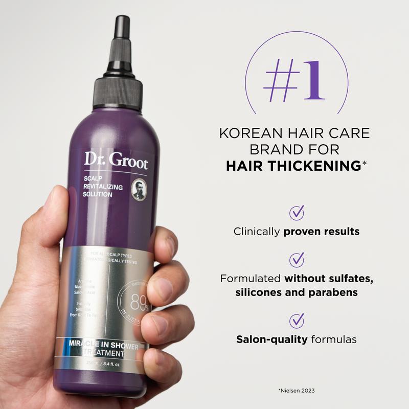 Dr. Groot Miracle in Shower Treatment for Hair Loss, Korean Hair Care, 5 Seconds to Smooth Hair, Rosemary Oil Dr. Groot Miracle in Shower Treatment for Hair Loss, Korean Hair Care, 5 Seconds to Smooth Hair, Rosemary Oil