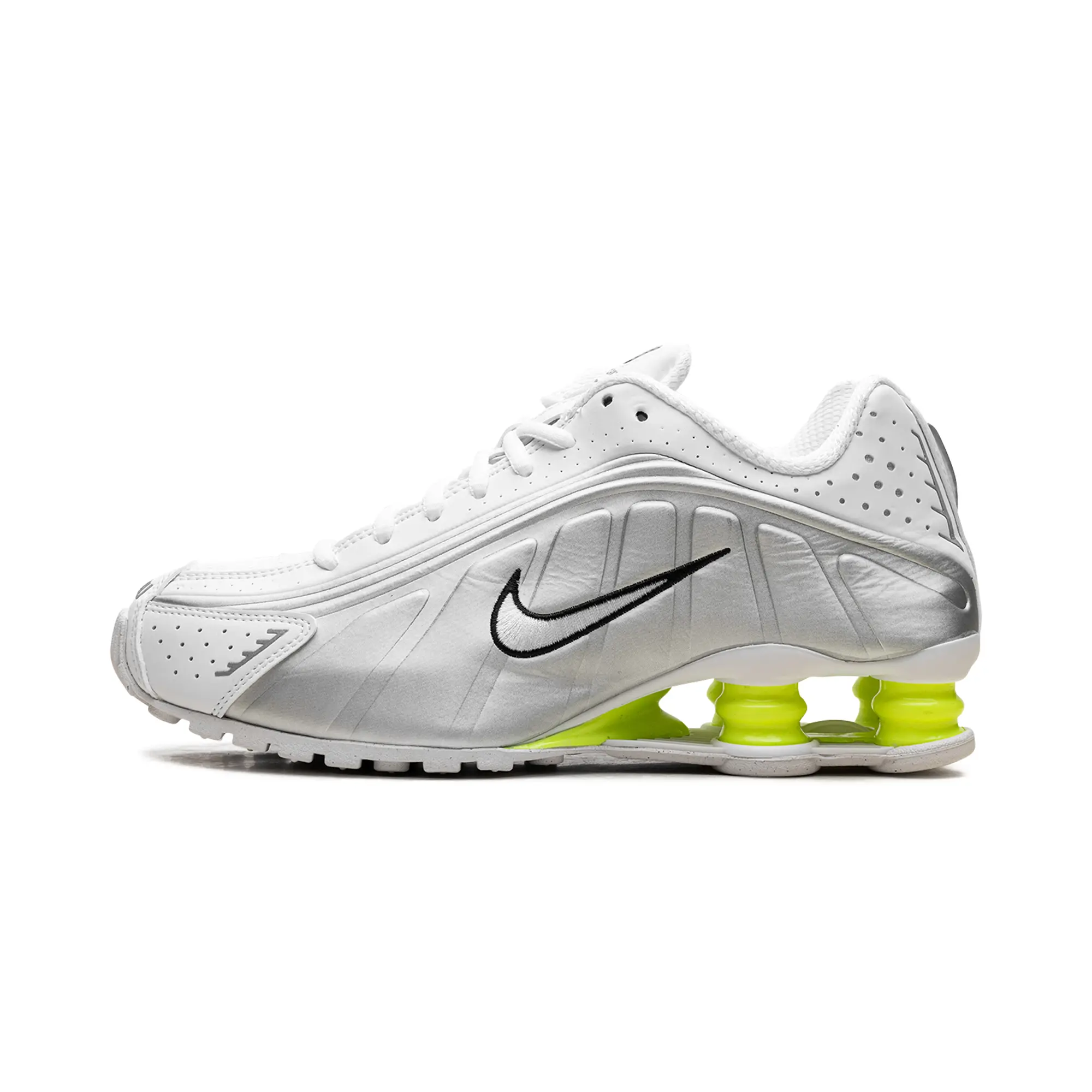 Shox R4 WMNS "White Metallic Silver Volt" AR3565 102