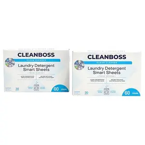 Joy Mangano CleanBoss 2pk Powerful Laundry Smart Sheets Up to 120 Loads!