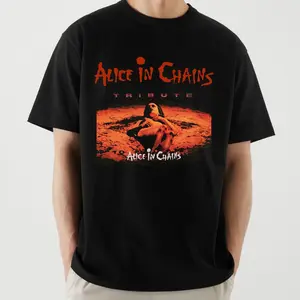 Retro Alice in Chains Band Vintage Tee Soft Cotton Graphic Shirt