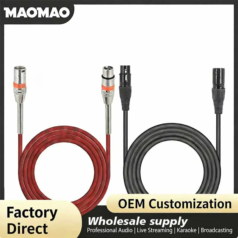 MAOMAO XLR Microphone Cable - Professional Wired Recording Instrument Accessory for Music Producers, Studio Recording, Instrument Accessories