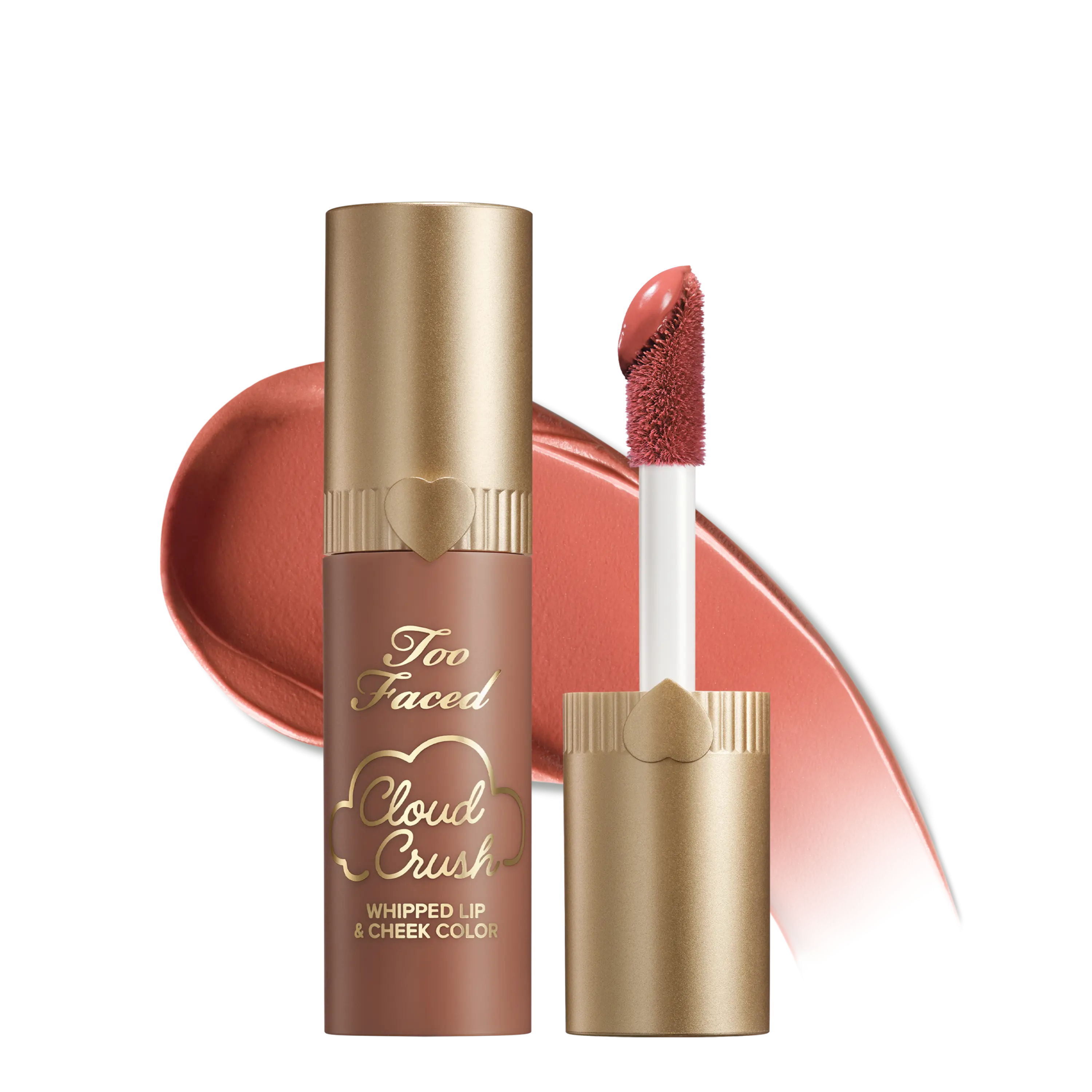 Too Faced Cloud Crush Whipped Lip & Cheek Color - Multi-Use Makeup, Hydrating, Longwearing, Tinted Blush Balm with Hyaluronic Oil