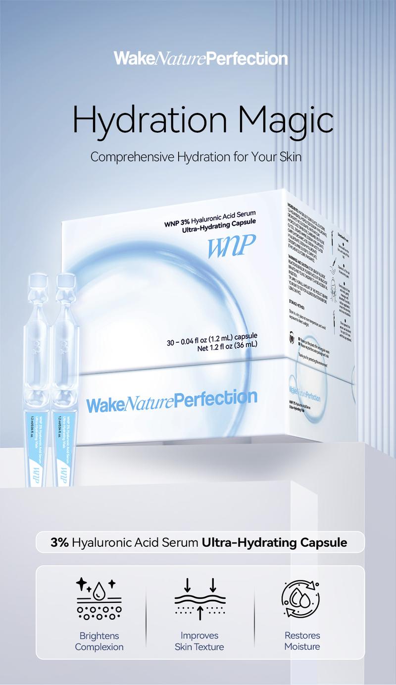 [WNP Official] 3% Hyaluronic Acid Serum + Emergency Repair Oil-Suspension Serum for All Skin Types - Comfort Repair Skin Skincare