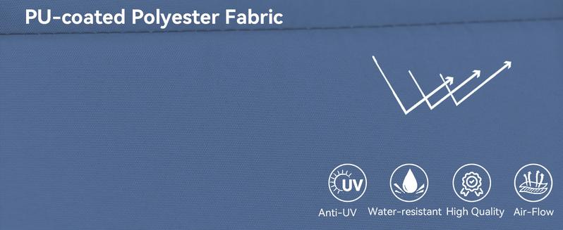 13.6FT Large Patio Umbrella,Outdoor Double-Sided Rectangle Umbrella with Crank,Patio Umbrella for Pool Lawn Garden Backyard