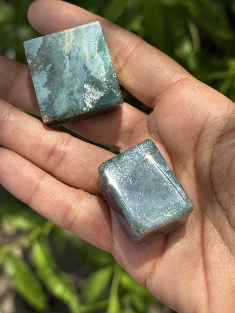 Moss Agate Crystal Free Forms