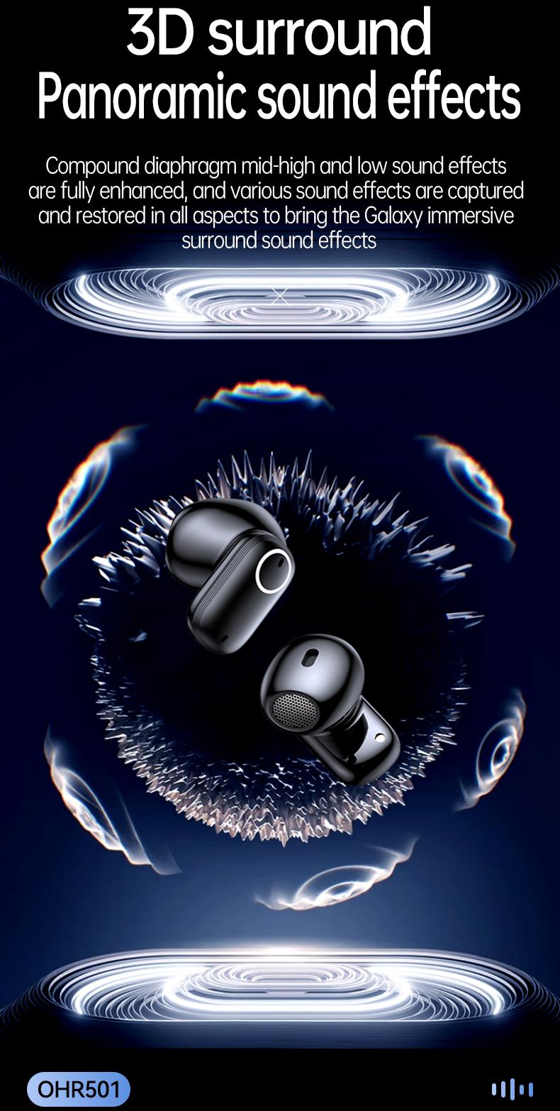 Acer OHR501 Wireless Audio Earbuds, Semi-in-ear Design Noise Cancelling Headphones, Powerful Customized Sound, Headset for Commute, Sports Electronic Clear Call Beige