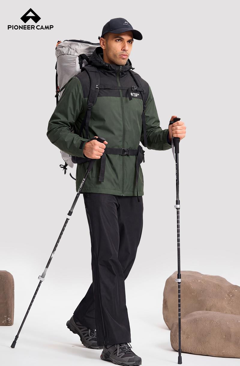 Pioneer Camp Men's Waterproof Packable Jacket for Spring Outdoor Sport Fashion