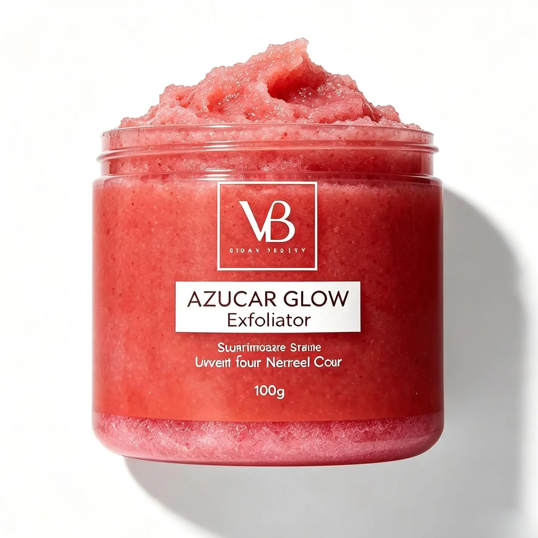 VB BLANQUEACULOS AZUCAR GLOW Exfoliant & Brightening Sugar Scrub Hydrating Exfoliating Facial Cleanser for Smooth Skin 100g Cleansing Daily