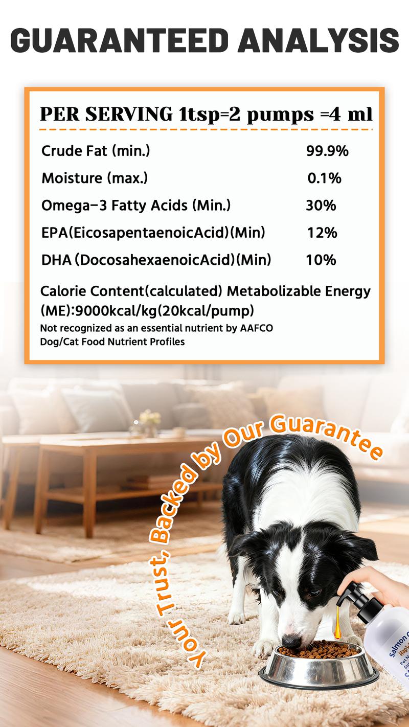 HAPWAG Anchovy Fish Oil with EPA & DHA, Omega-3 for Dogs & Cats, Supports Skin, Coat, Joint & Immunity