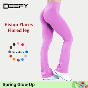 DEEFY Vision Flares Butt Leggings Gymwear Workout Gym Women Butt Lifting Pants Sportswear Sports Slim Fit Tummy Control Yoga