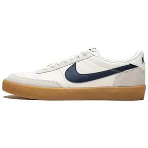 Nike J.Crew x Nike Killshot 2 "Midnight Navy" Suede Leather Low-Top Skate Shoes for Men White/Blue 432997-107 Comfortable Durable Slip-Resistant
