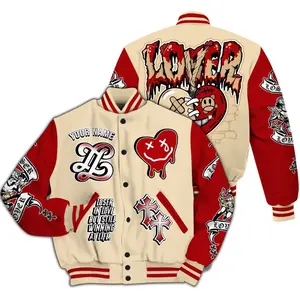 Dunk Low Strawberry Waffle - LOVER LOSER Custom Name Baseball Varsity Jacket All Over Print
