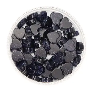 BLUE SANDSTONE - Stone Heart Beads