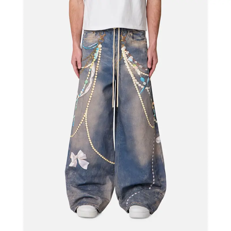paint splatter mnml jeans - TikTok Shop